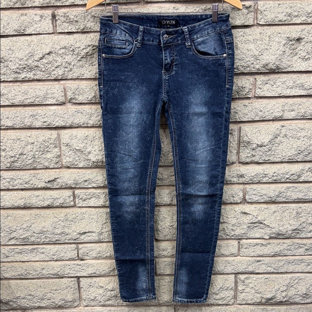 OXYGEN Dark Wash Skinny Jeans - Blue Denim